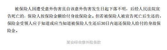 旅游失蹤什么保險能賠？